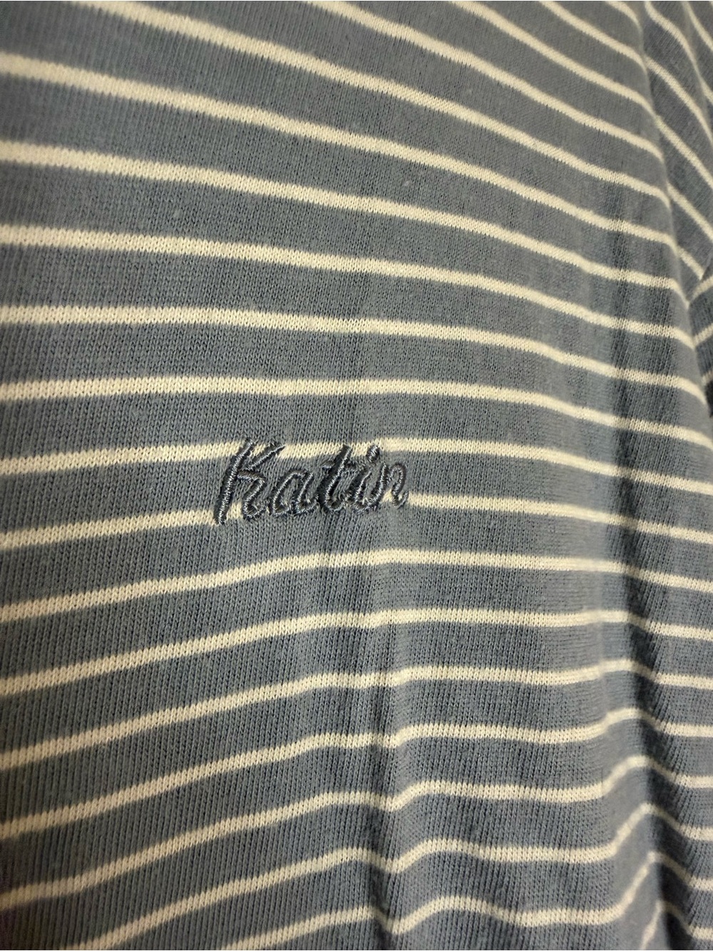 Katin Gray and White Striped Hooded Long-Sleeve Shirt - Picture 3 of 6